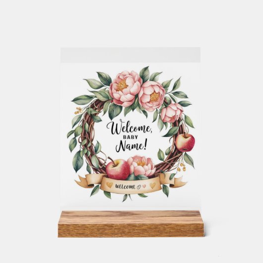 Little APPLE Welcome Sign Suite - Enchanting Bo アクリルサイン (正面)