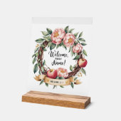 Little APPLE Welcome Sign Suite - Enchanting Bo アクリルサイン (傾斜)