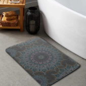 Little Ashgrey Floral Fallen バスマット