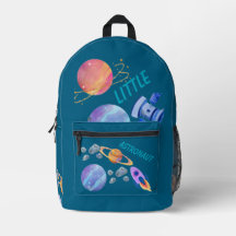 Little Astrout Kids Backpack - カラフル宇宙Pl