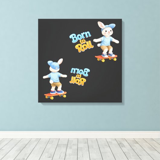 Little Athletes キャンバスプリント (インサイチュ (ウッドフロア))