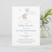 Little Baby Elephant Baby Shower Invitation 招待状 (スタンド正面)