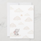 Little Baby Elephant Baby Shower Invitation 招待状 (裏面)