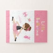 Little Ballerina Pink Ballet Girls Name ジグソーパズル (横)