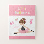 Little Ballerina Pink Ballet Girls Name ジグソーパズル (縦)