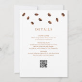 Little Bean Brewing Coffee Baby Shower All In One 招待状 (裏面)