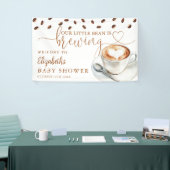 Little Bean Coffee Baby Shower Welcome 横断幕 (トレードショー)