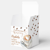Little Bean Is Brewing Coffee Theme Baby Shower フェイバーボックス (オープン)