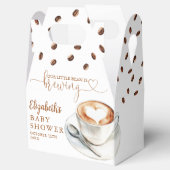Little Bean Is Brewing Coffee Theme Baby Shower フェイバーボックス (オープン)