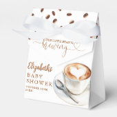 Little Bean Is Brewing Coffee Theme Baby Shower フェイバーボックス (正面サイド)