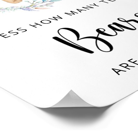 Little bearはテディベアの数を推測する ポスター (角)