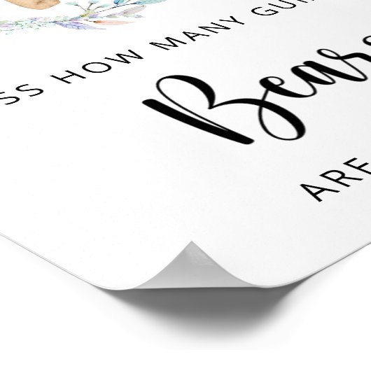 Little bearはGUMMYのベアーポスターの数を推測する ポスター (角)