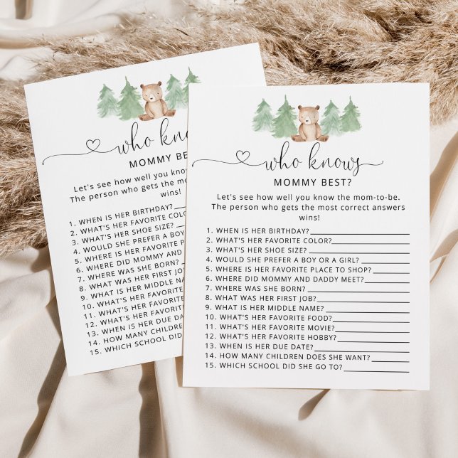 Little bear誰がママの赤ちゃん最高のシャワーゲームを知っている (クリエイターアップロード済み)