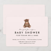 Little Bear | ベビーシャワー招待状 招待状 (正面/裏面)