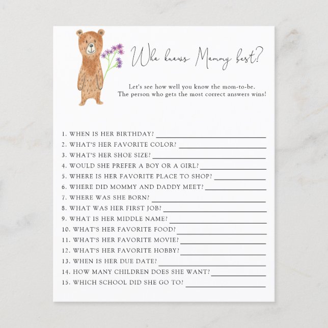 Little Bear – 誰がMOMMYを知ってい最高のる (正面)