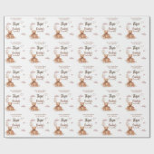 Little Bear Any Age Birthday ラッピングペーパー (フラット)