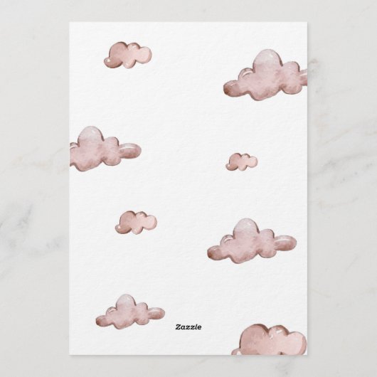 Little Bear Any Age Birthday Photo Invitation 招待状 (裏面)