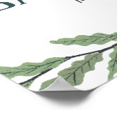 Little Bear Baby 素朴 Showerウェルカムサイン ポスター (角)