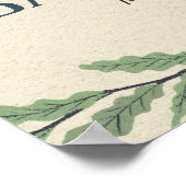 Little Bear Baby 素朴 Showerウェルカムサイン ポスター (角)