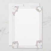 Little Bear Baby Shower Invitation Design 招待状 (裏面)