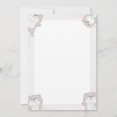 Little Bear Baby Shower Invitation Design 招待状 (裏面)