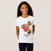 Little Bear, Big Heart – Cute Kids Teddy Bear T-Sh Tシャツ (正面フル)