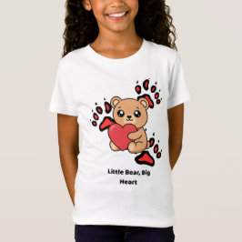 Little Bear, Big Heart – Cute Kids Teddy Bear T-Sh Tシャツ