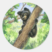 Little Bear with a View ラウンドシール (正面)