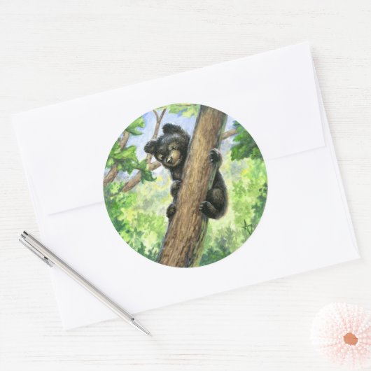 Little Bear with a View ラウンドシール (封筒)