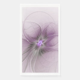 Little Beauty Modern Mauve Gray Fractal Art Flower