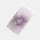Little Beauty Modern Mauve Gray Fractal Art Flower (コーナー)