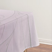 Little Beauty Modern Mauve Gray Fractal Art Flower テーブルクロス (インサイチュ)