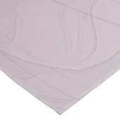 Little Beauty Modern Mauve Gray Fractal Art Flower ミディアムテーブルランナー (コーナー)