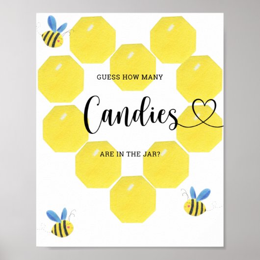 Little BEEはキャンディーの数を推測する ポスター (正面)