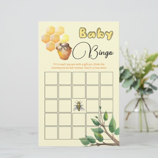 Little Bee Baby Shower Bingoゲーム (スタンド正面)