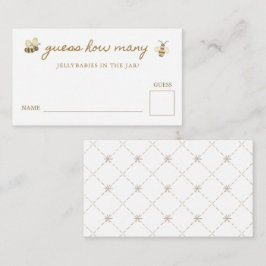 Little Bee Baby Shower Guess How Many エンクロージャーカード