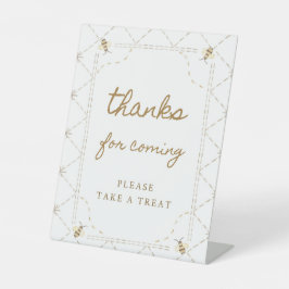 Little Bee Baby Shower Thank You Favorites Sign 台座サイン