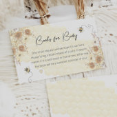 Little Bee Honey Boho Wildflower Book Request エンクロージャーカード