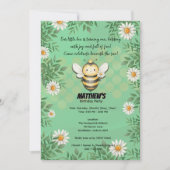 Little Bee's First Buzz：最初の誕生日 招待状 (正面)