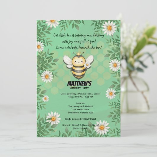 Little Bee's First Buzz:最初の誕生日 招待状 (スタンド正面)