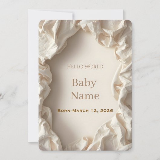Little Beginnings – Baby Announcement Cards シーズンカード (正面)