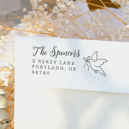 Little Bird Family Name & Return Address セルフインキングスタンプ