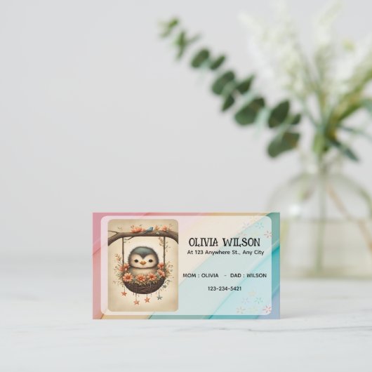 Little Bird in a Floral Swing 名刺 (スタンド正面)