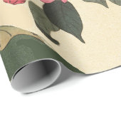 LITTLE BIRD WITH PINK ROSES AND LOTUS FLOWERS ラッピングペーパー (ロールコーナー)