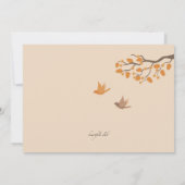 Little Birds Photo Birth発表 案内状 (裏面)