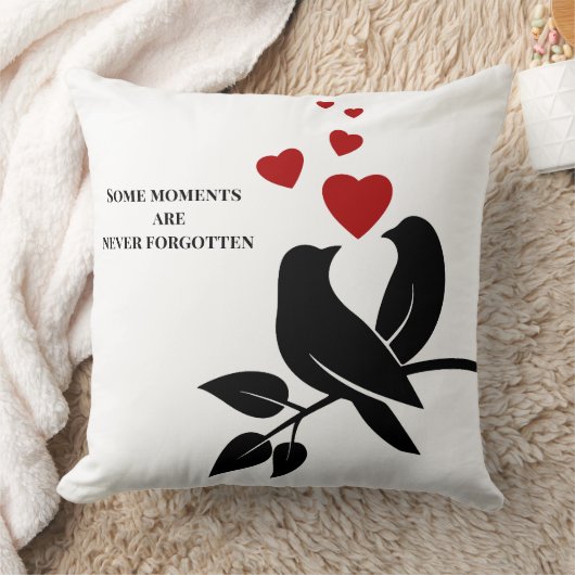 little birds with hearts クッション (ブランケット)