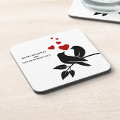 little birds with hearts コースター (左側)
