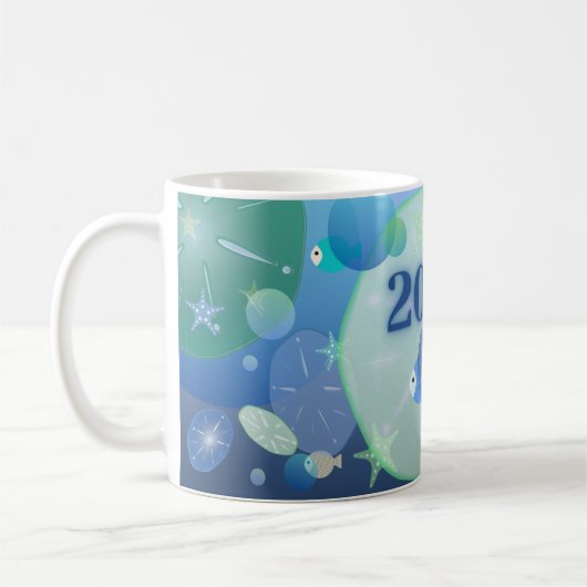 Little Bit of Blue - March Coffee Mug コーヒーマグカップ (左)