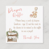 Little Bit Of Country Winter Boho Baby Girl Shower エンクロージャーカード (正面)