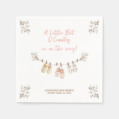 Little Bit of Country Winter Boho Baby Girl Shower スタンダードカクテルナプキン (正面)